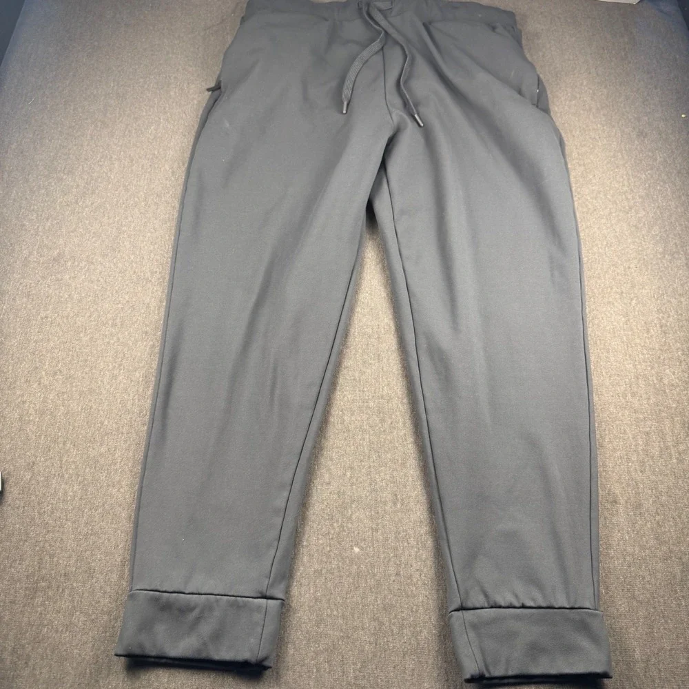 32 Degrees Heat Mens Jogger Pants Charcoal Gray Drawstring Activewear Size Large
